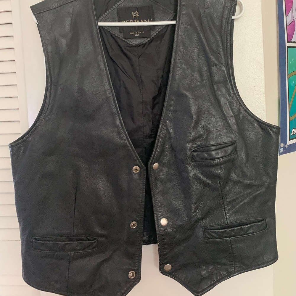 Leather vest